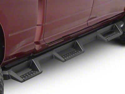 Westin HDX Drop Wheel-to-Wheel Nerf Side Step Bars; Textured Black (10-18 RAM 3500 Crew Cab w/ 6.4-Foot Box)