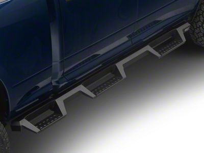 Westin HDX Drop Wheel-to-Wheel Nerf Side Step Bars; Textured Black (19-24 RAM 3500 Crew Cab w/ 6.4-Foot Box)