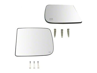 Heated Upper Towing Mirror Glass; Driver and Passenger Side (10-18 RAM 3500)