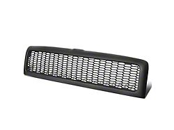 Honeycomb Mesh Style Upper Replacement Grille; Matte Black (94-02 RAM 3500)