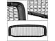 Honeycomb Mesh Style Upper Replacement Grille; Matte Black (07-09 RAM 3500)