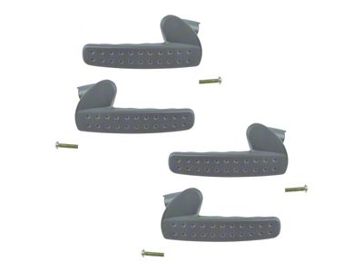 Interior Door Handles; Front and Rear; Gray (03-09 RAM 3500)