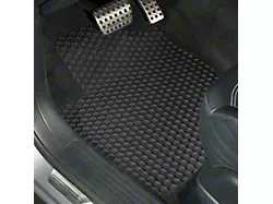 Intro-Tech Hexomat Custom Fit All-Weather Front and Rear Floor Mats; Black (2002 RAM 3500 Quad Cab)