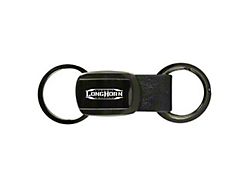 Longhorn Laramie Double Valet Key Fob; Gunmetal