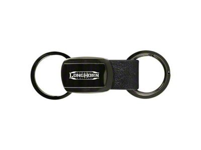 Longhorn Laramie Double Valet Key Fob; Gunmetal