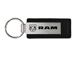 RAM Black Leather Key Fob 