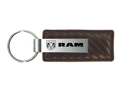 RAM Carbon Fiber Leather Key Fob