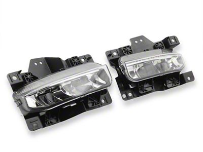 LED Fog Lights; Chrome Housing; Clear Lens (19-24 RAM 3500)