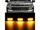 LED Grille Lights; Smoked (03-24 RAM 3500)