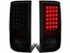 LED Tail Lights; Black Housing; Smoked Lens (10-18 RAM 3500 w/ Factory Halogen Tail Lights)