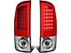 LED Tail Lights; Chrome Housing; Red Lens (07-09 RAM 3500)