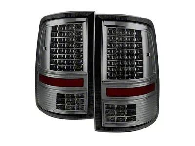 LED Tail Lights; Chrome Housing; Smoked Lens (10-18 RAM 3500 w/ Factory Halogen Tail Lights)