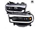 LED Tube Projector Headlights; Matte Black Housing; Clear Lens (19-24 RAM 3500 w/ Factory Halogen Headlights)