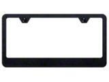 Blank Stainless Steel License Plate Frame; Rugged Black (Universal; Some Adaptation May Be Required)