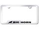 Big Horn Laser Etched Cut-Out License Plate Frame (Universal; Some Adaptation May Be Required)