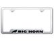 Big Horn Laser Etched Cut-Out License Plate Frame (Universal; Some Adaptation May Be Required)