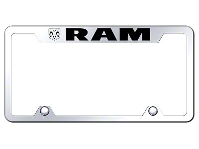 RAM Laser Etched License Plate Frame (Universal; Some Adaptation May Be Required)