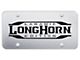 Longhorn Laramie Laser Etched License Plate (Universal; Some Adaptation May Be Required)