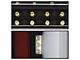 Light Bar LED Tail Lights; Black Housing; Clear Lens (07-09 RAM 3500)