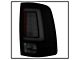Light Bar LED Tail Lights; Black Housing; Smoked Lens (10-18 RAM 3500 w/ Factory Halogen Tail Lights)