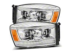 AlphaRex LUXX-Series LED Projector Headlights; Chrome Housing; Clear Lens (06-09 RAM 3500)