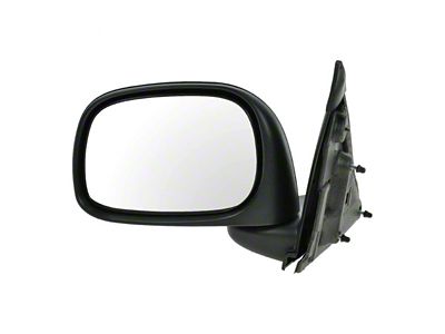 Manual Mirror; Paint to Match Black; Driver Side (03-09 RAM 3500)