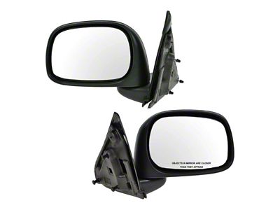 Manual Mirrors; Paint to Match Black (03-09 RAM 3500)