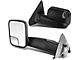 Manual Towing Mirrors with Smoked Turn Signals; Black (03-09 RAM 3500)