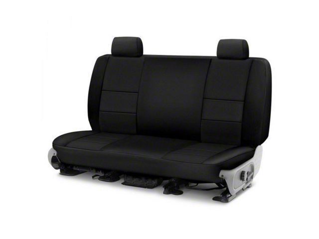 ModaCustom Wetsuit Rear Seat Cover; Black (10-18 RAM 3500 Crew Cab w/ Solid Rear Bench Seat)