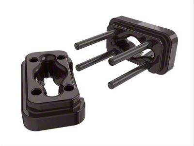 Motor Mount Inserts; Black (04-08 2WD 5.9L RAM 3500)