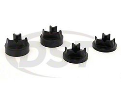 Motor Mount Inserts; Black (94-Early 98 5.9L I6 RAM 3500)