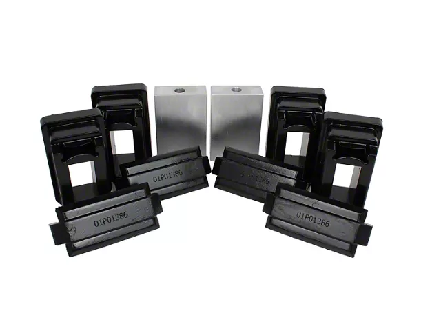 Mounted Insert RAM 3500 Motor Mount Inserts; Black (07-18 6.7L RAM 3500) - Free Shipping