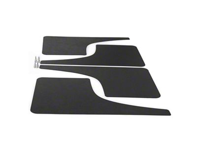 Mud Flaps; Front and Rear; Textured Black (10-18 RAM 3500 SRW)