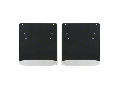 Textured Rubber Mud Guards; Rear; 20-Inch x 23-Inch (10-18 RAM 3500 DRW)