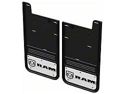 No-Drill Mud Flaps with RAM Horizontal Logo; Rear (19-24 RAM 3500 SRW)