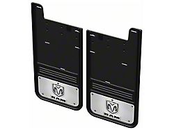 No-Drill Mud Flaps with RAM Vertical Logo; Rear (19-24 RAM 3500 SRW)