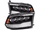 AlphaRex NOVA-Series LED Projector Headlights; Matte Black Housing; Clear Lens (10-18 RAM 3500 w/ Factory Halogen Non-Projector Headlights)