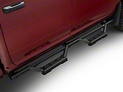 Octagon Tube Drop Style Nerf Side Step Bars; Black (10-25 RAM 3500 Crew Cab)