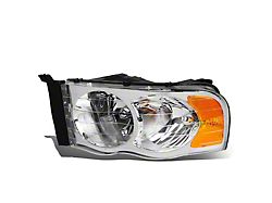 OE Style Headlight; Black Housing; Clear Lens; Driver Side (03-05 RAM 3500)