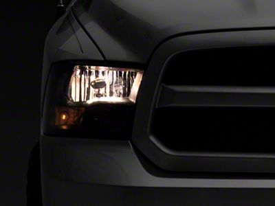 OE Style Headlights; Black Housing; Smoked Lens (09-18 RAM 3500 w/ Factory Halogen Non-Projector Headlights)