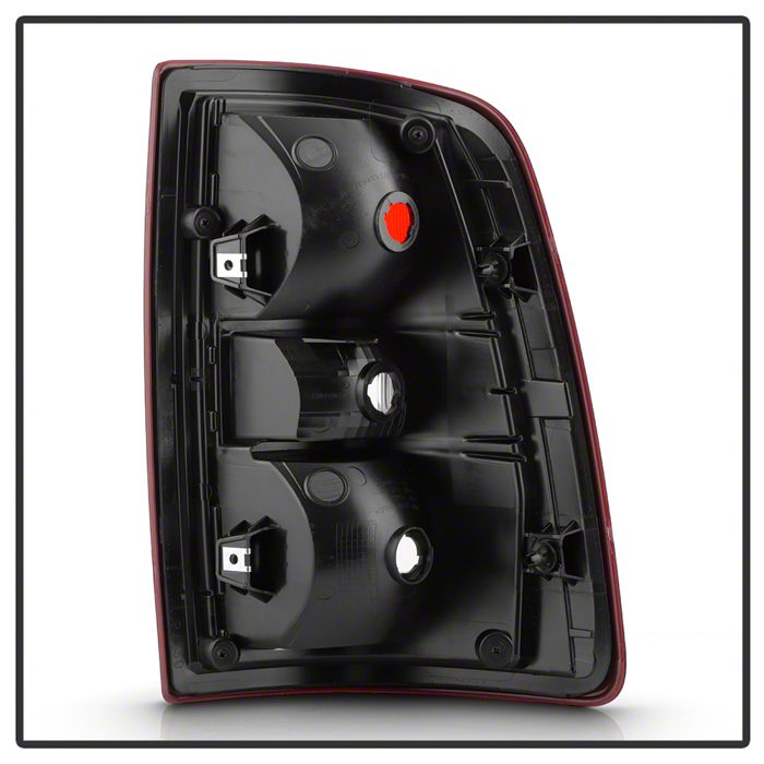 RAM 3500 OE Style Tail Light; Black Housing; Red Clear Lens