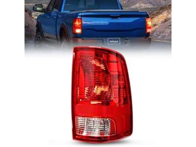 OE Style Tail Light; Chrome Housing; Clear Lens; Passenger Side (10-18 RAM 3500 w/ Factory Halogen Tail Lights)