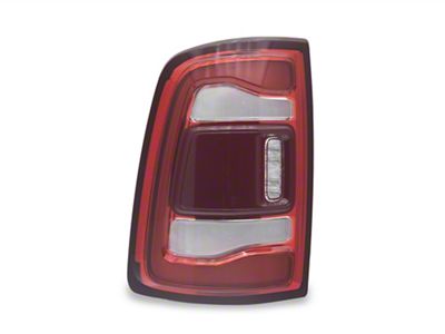 OE Style Tail Light; Red Housing; Red Clear Lens; Driver Side (19-24 RAM 3500 w/ Factory Blind Spot Tail Lights)