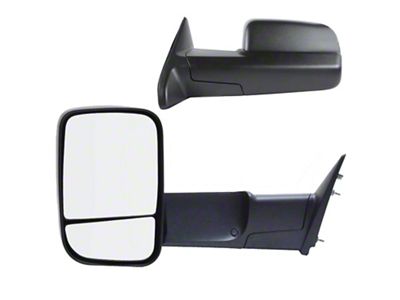 OEM Style Extendable Manual Towing Mirrors; Driver and Passenger Side (12-19 RAM 3500)