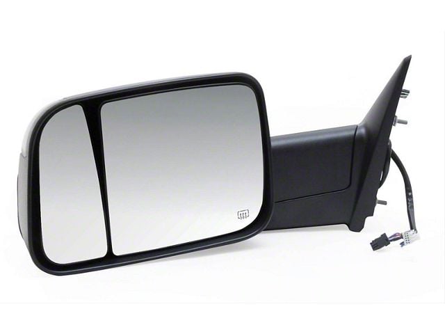 OEM Style Extendable Powered Towing Mirror with Turn Signal; Driver Side (09-12 RAM 3500)