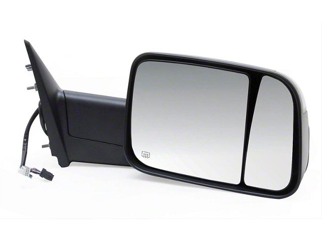 OEM Style Extendable Powered Towing Mirror with Turn Signal; Passenger Side (09-12 RAM 3500)