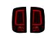 OLED Tail Lights; Chrome Housing; Dark Red Smoked Lens (10-18 RAM 3500 w/ Factory Halogen Tail Lights)