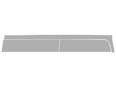 Paint Protection PPF Pre-Cut Kit; Passenger Side Cab Rocker; Gloss (19-24 RAM 3500 Big Horn Crew Cab, Tradesman Crew Cab)
