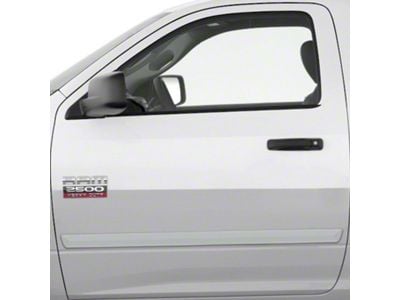 Painted Body Side Molding; Pearl White (10-18 RAM 3500 Regular Cab)