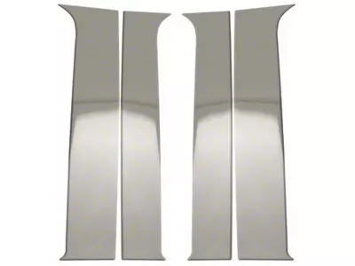 Pillar Posts; Polished; Set of 4 (19-25 RAM 3500 Crew Cab, Mega Cab)